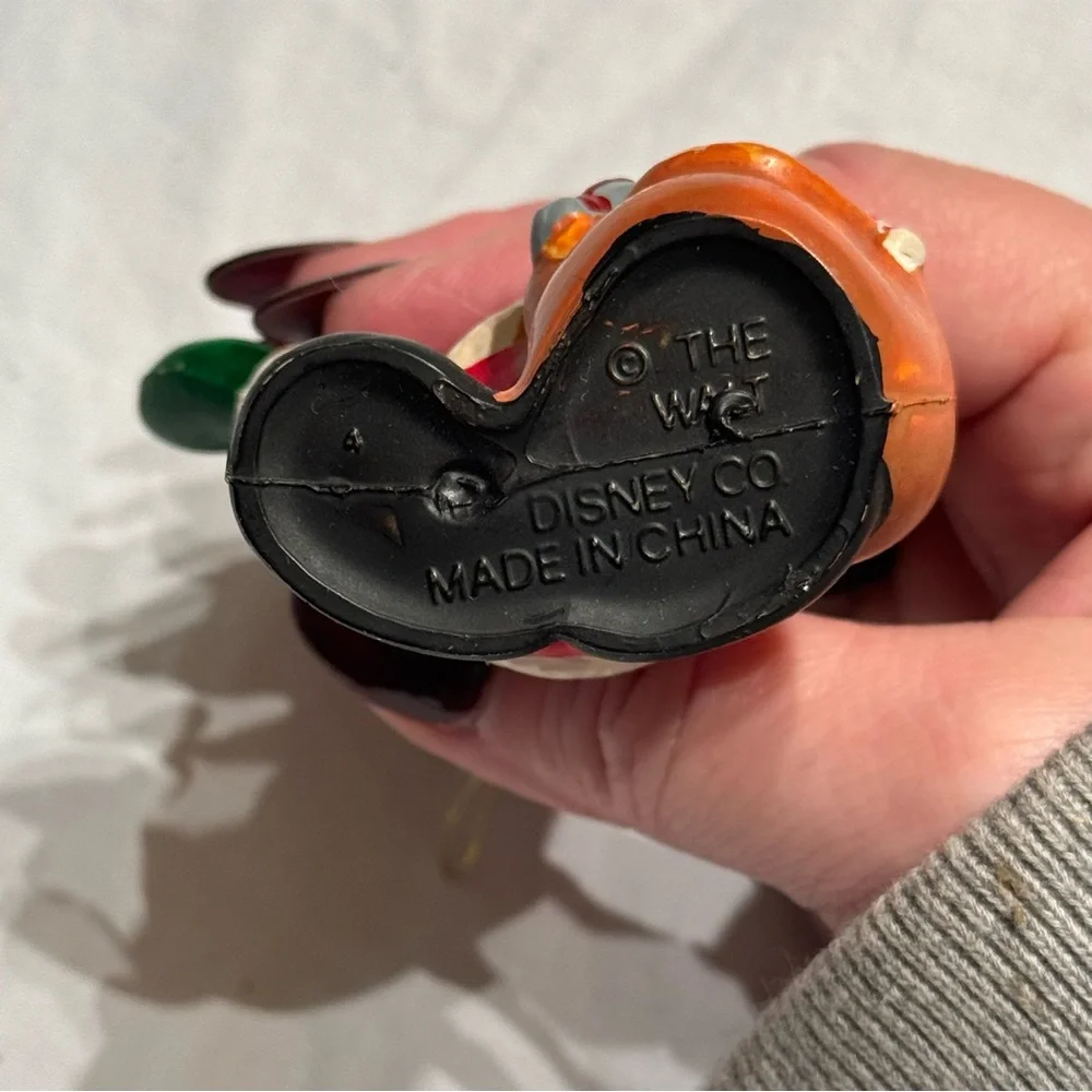 Vintage The Walt Disney Co. Mickey Mouse‎ Blow Mold Ornament Santa Claus